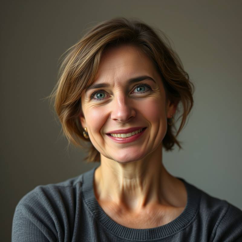Portretfoto van Anne de Vries, toneeldocent.