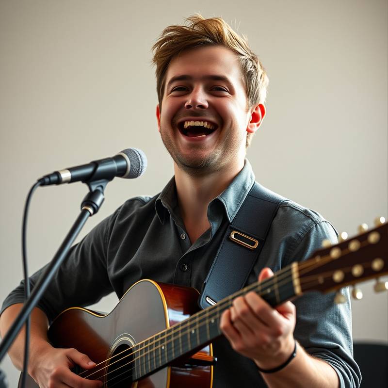 Portretfoto van Thomas de Groot, een jonge en enthousiaste docent gespecialiseerd in musical performance